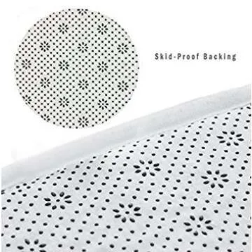 Rose Gold Marble Bathroom Rug Set | 3-Pc Non-Slip Mats