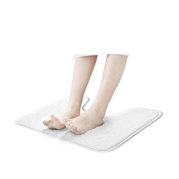 Rose Gold Marble Bathroom Rug Set | 3-Pc Non-Slip Mats