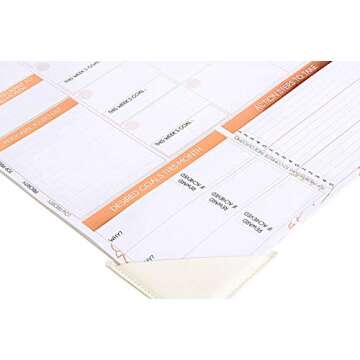 Deluxe Rose Gold Monthly Wall and Desk Pad Calendar - Over 12 Months of Advance Planning and Productivity | Undated - Sheet Size: 22”x17”')