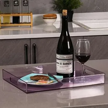 Elegant Sooyee Clear Serving Tray for Every Occasion
