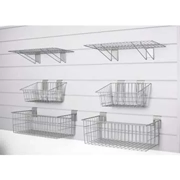 Crownwall Heavy Duty Steel Shelf Organizer Kit for All Spaces