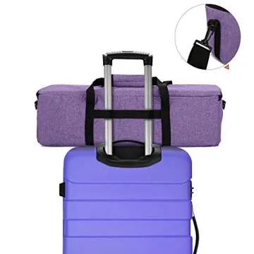 LUXJA Foldable Bag Compatible with Cricut Explore Air and Maker, Carrying Bag Compatible with Cricut Explore Air and Supplies (Bag Only), Purple