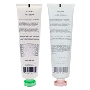 Boka Fluoride-Free Toothpaste for Adults and Kids - 2 Pack