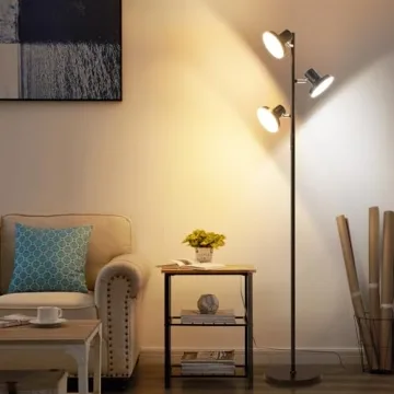 36W Modern Dimmable LED Tree Floor Lamp with Remote