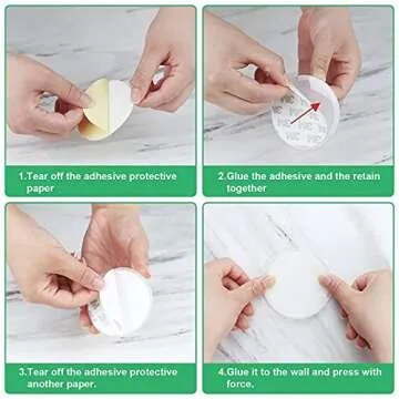 Adhesive Shower Curtain Rod Holder | No Drill & Heavy Duty