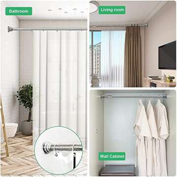 Adhesive Shower Curtain Rod Holder | No Drill & Heavy Duty