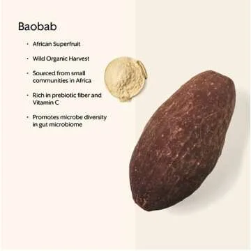 Promix Debloat Prebiotics and Probiotics with Baobab - Rich in Vitamin C, Bloating Relief, Immune Support - Orange - 30 Count