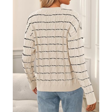 ZESICA Open Front Chunky Knit Cardigan for Women