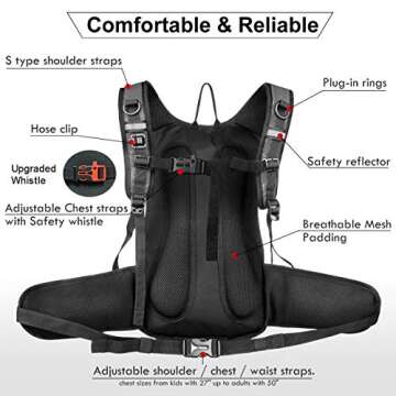 Mothybot Hydration Pack with 2L Water Bladder for Outdoor Fun