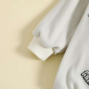 Endorothii Baby Halloween Clothes Girl Boy Spooky Babe Pumpkin Romper Sweatshirt Long Sleeves Bubble Bodysuit Outfit