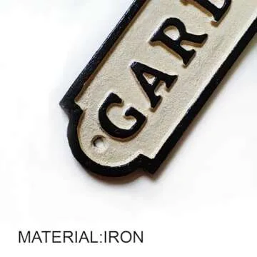 Funpop Vintage Iron Garden Signs - Retro Yard Decor