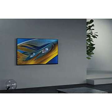 Sony A80J 65 Inch TV: BRAVIA XR OLED 4K Ultra HD Smart Google TV with Dolby Vision HDR and Alexa Compatibility XR65A80J- 2021 Model, Black