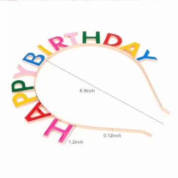 CIEHER Happy Birthday Headband for Joyful Celebrations
