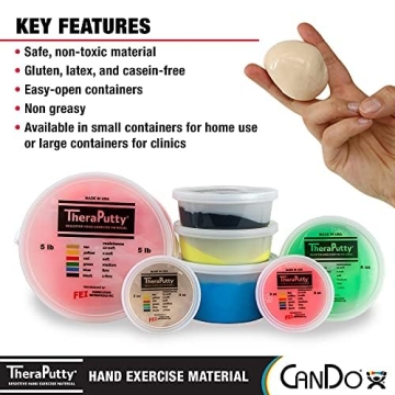 CanDo TheraPutty Premium Hand Exercise Putty Set