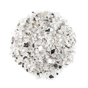 VIVID Heat Vibrant Luster 1/2" Silver Metallic Medium - (10 Pound Bag) Reflective Titanium/Gray Styl...