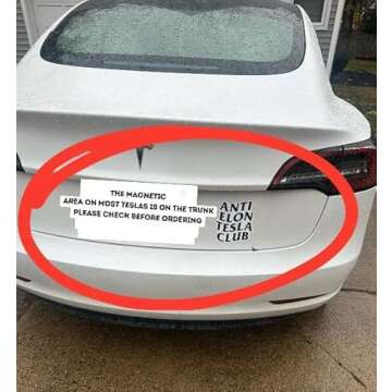 Funny Anti Elon Musk Bumper Magnet for Tesla Owners
