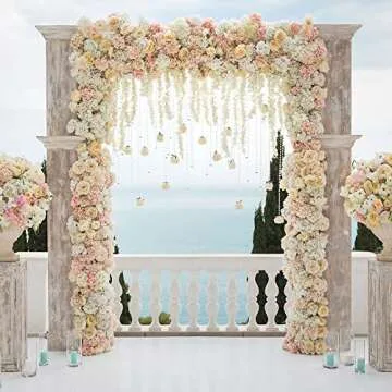 Max Shape Floral Foam Garland for Artificial Flowers, Wet Foam for Fresh Flower Arrangements,Green Floral Foam Blocks for Home and Wedding Arch Door 1 Set