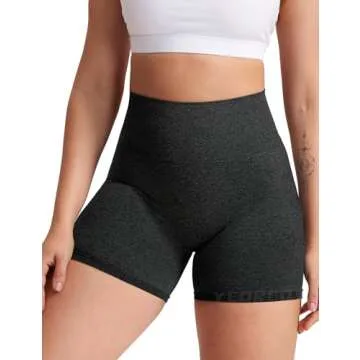 Women High Waist Yoga Gym Cycling Shorts - YEOREO