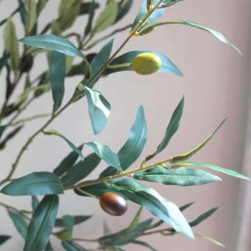 Bellacat 6.8ft Faux Olive Tree for Elegant Indoor Decor