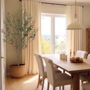 Bellacat 6.8ft Faux Olive Tree for Elegant Indoor Decor