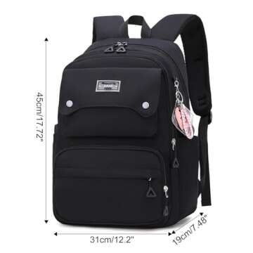 JiaYou Teen Girls Casual Backpack - Stylish & Comfortable Daypack for School