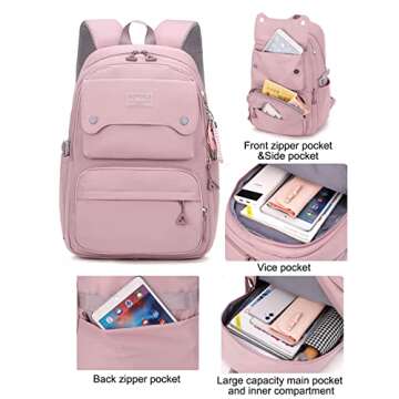 JiaYou Casual Backpack for Teen Girls - Lightweight & Stylish