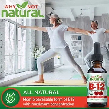 Organic Vitamin B12 Liquid - Extra Strength Energy Boost