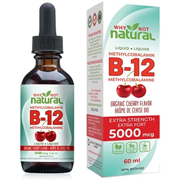 Organic Vitamin B12 Liquid - Extra Strength Energy Boost