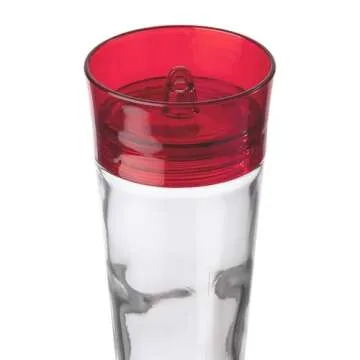 Ruby Hummingbird Feeder with Ant Moat, 10 oz Capacity