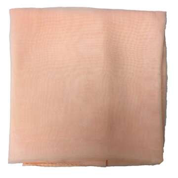 Sheer Chiffon Scarf Vintage Style Accessory for Women and Children, Peach