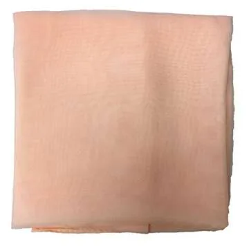 Sheer Chiffon Scarf Vintage Style Accessory for Women and Children, Peach