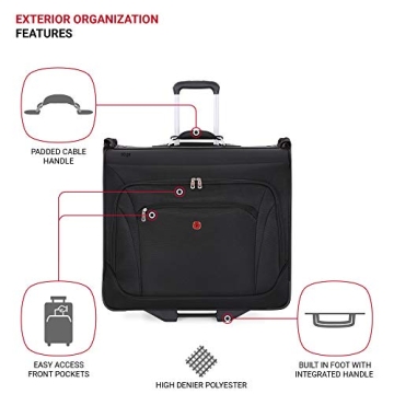 SwissGear 7895 Premium Rolling Garment Bag for Stress-Free Travel