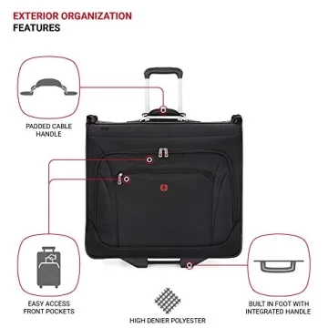 SwissGear 7895 Premium Rolling Garment Bag for Stress-Free Travel