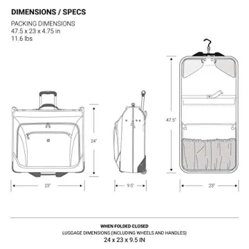 SwissGear 7895 Premium Rolling Garment Bag for Stress-Free Travel