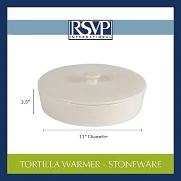 RSVP White 10" Tortilla Warmer