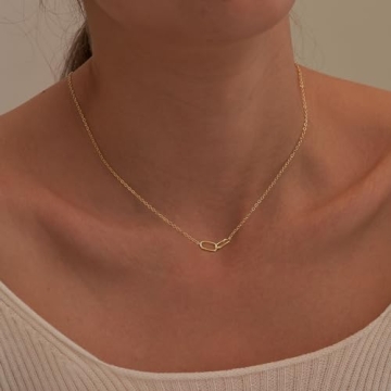 Freekiss 14K Gold Pendant Necklace Elegant Women's Jewelry