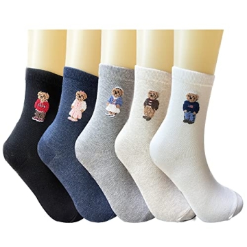 Buy Grisim Women's Cute Bear Socks in 5 Packs