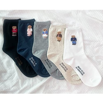 Buy Grisim Women's Cute Bear Socks in 5 Packs