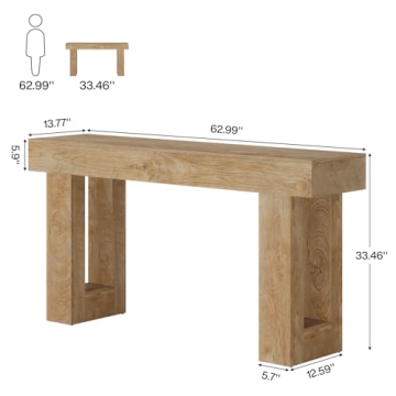 Stylish Tribesigns 63-Inch Console Table for Every Home