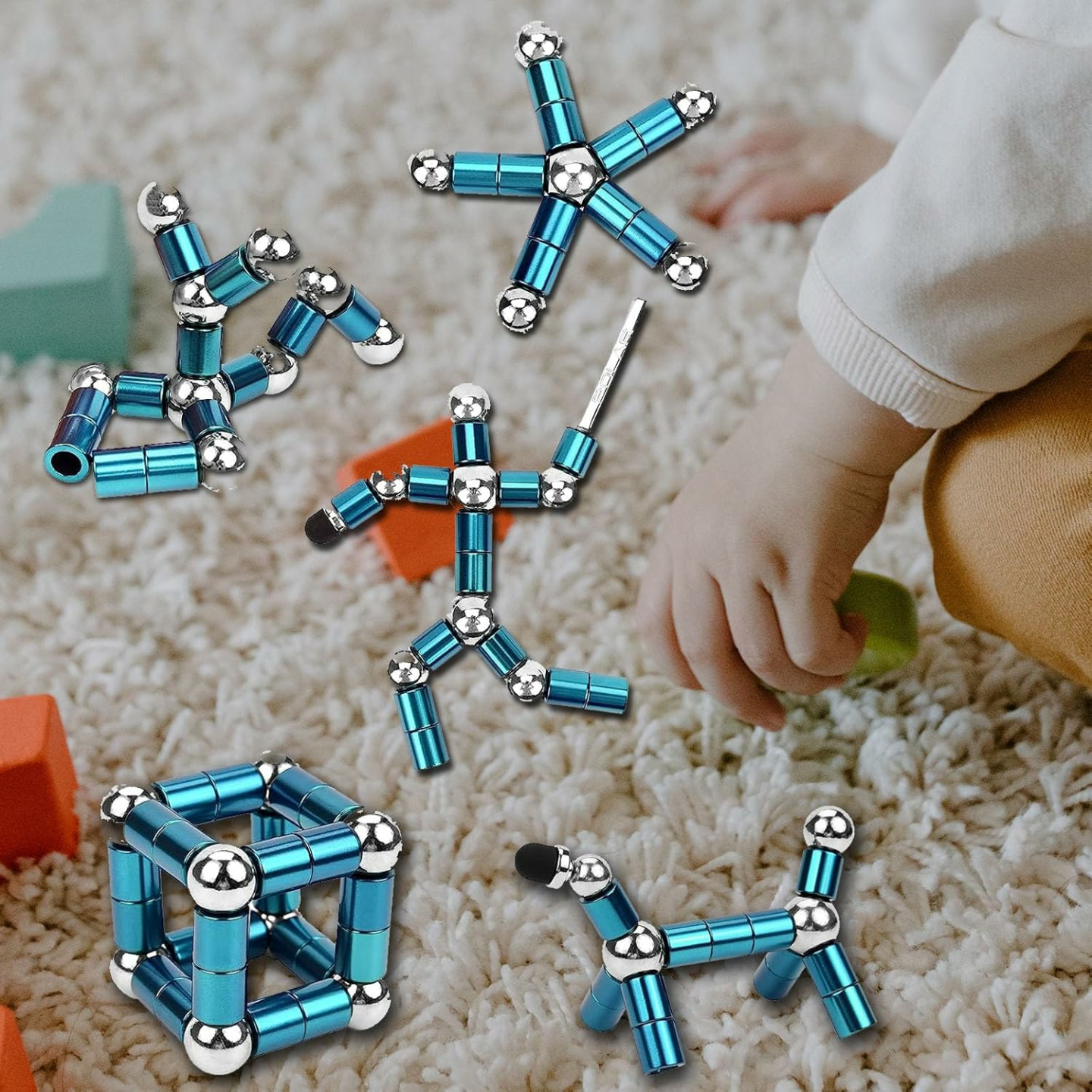 Magnetic Decompressing Fidget Pen for Stress Relief