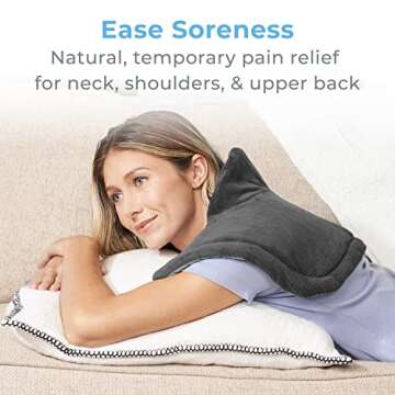 Pure Enrichment Neck & Shoulder Heating Pad - Adjustable Heat & Soft Fabric