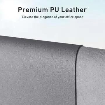 Aothia Leather Desk Pad Protector, Mouse Pad, Office Desk Mat, Non-Slip PU Leather Desk Blotter, Lap...