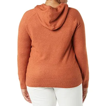 Soft Touch Hooded Pullover Sweater for Women in Caramel
