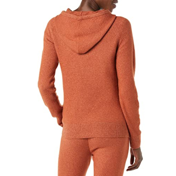 Soft Touch Hooded Pullover Sweater for Women in Caramel