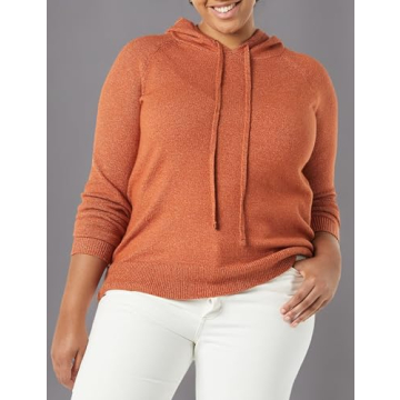 Soft Touch Hooded Pullover Sweater for Women in Caramel