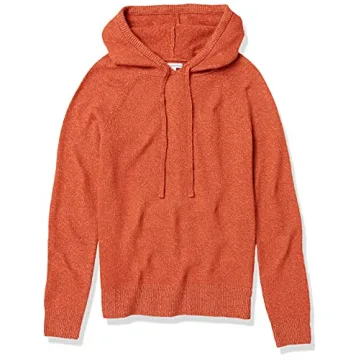 Soft Touch Hooded Pullover Sweater for Women in Caramel