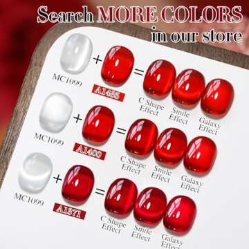 Double Rhythm Jelly Glass Cat Eye Gel Polish with Magnet 15ML Holographic Glitter Shimmer Translucent Sheer Color Magnetic Nail Polish Salon DIY at Home (Jelly Silver-MC1099)