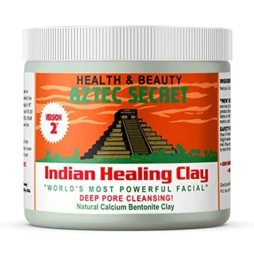 Aztec Secret Aztec Clay Premium Mask Set by Etana Beauty – All-In-One Kit Includes 1lb Indian Healing Clay, 16oz Bragg's Apple Cider Vinegar, Natural Bamboo Bowl, Stir, Scoop, Brush & Tote
