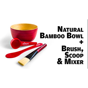 Aztec Secret Aztec Clay Premium Mask Set by Etana Beauty – All-In-One Kit Includes 1lb Indian Healing Clay, 16oz Bragg's Apple Cider Vinegar, Natural Bamboo Bowl, Stir, Scoop, Brush & Tote