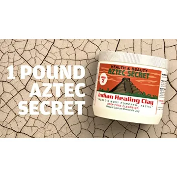 Aztec Secret Aztec Clay Premium Mask Set by Etana Beauty – All-In-One Kit Includes 1lb Indian Healing Clay, 16oz Bragg's Apple Cider Vinegar, Natural Bamboo Bowl, Stir, Scoop, Brush & Tote